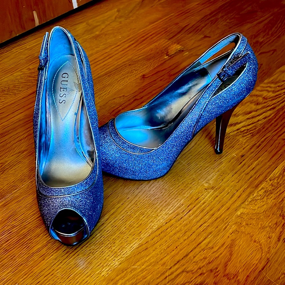 Guess, princess stiletto, shiny shoes, size 7 1/2